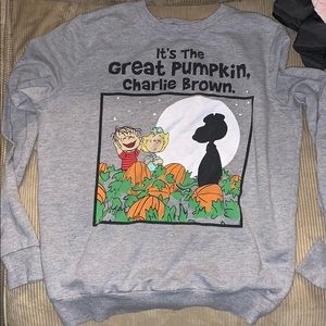 It’s the great pumpkin Charlie Brown crew neck